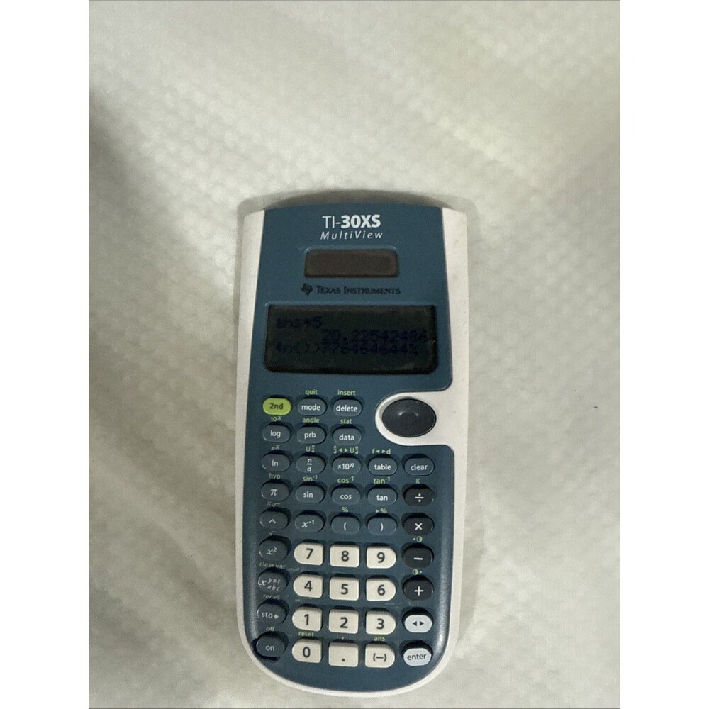 Texas Instruments TI-30XS MultiView Scientific Calculator - Blue no cover